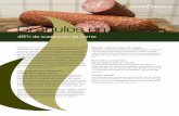 Gránulos en salami - scanflavour.com · El salami y los embutidos fermentados curados son bien conocidos en todo el mundo. Se pueden encontrar en ... natural para embutidos y productos