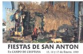 Fiestas de San Antón 1999. - campodecriptana.info · BREVES APUNTES BIOGRÁFICOS DE SAN ANTONIO ABAD En cuatro etapas se puede diviåir larga Vida años0 de este gran Santo de la-