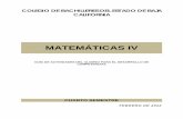 MATEMÁTICAS IV - cnhprepa2y4.files.wordpress.com · colegio de bachilleres del estado de baja california matemÁticas iv guÍa de actividades del alumno para el desarrollo de competencias