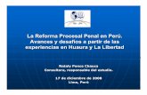 La Reforma Procesal Penal en Perú. Avances y …reformayjusticia.com/ls/Novedades/Documentos-sobre... · Mecanismos de simplificación procesal Proceso común Elaboraciónpropiaa