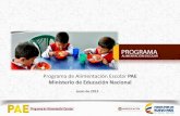 Presentación de PowerPoint - Colombia Aprendecolombiaaprende.edu.co/html/micrositios/1752/articles-352623_p2.pdf · Junio de 2015 Programa de Alimentación Escolar PAE Ministerio