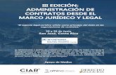 III EDICIÓN: ADMINISTRACIÓN DE CONTRATOS …cgn.mx/docs/AgendaLegal.pdf · El valor esencial de la reputación en la gestión de los contratos bancarios MANFRED SAENZ 6:30 pm Conclusiones