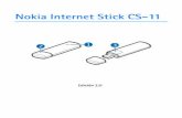 Nokia Internet Stick CS-11nds1.webapps.microsoft.com/files/support/lam/phones/guides/Nokia... · computadora, el sistema operativo y cualquier software que use con la conexión a