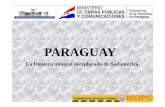 PARAGUAY - unece.org · Ecuador Guayanas Guayanas Francesas Surinan Paraguay. Región Oriental ... VENTAJAS DE INVERTIR EN MINERÍA EN EL PARAGUAY ... de calcáreos y material terroso