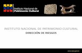 INSTITUTO NACIONAL DE PATRIMONIO CULTURAL · para la prevención y control de gestión de riesgos del patrimonio cultural mueble ecuatoriano y capacitación para la elaboración de