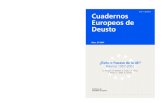 ISSN: 1130-8354 Cuadernos - deusto-publicaciones.es · Cuadernos Europeos de Deusto agradece el patrocinio de la Dirección General de Patrimonio, Catastro y Asuntos relacionados