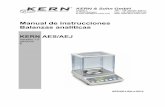 Manual de instrucciones Balanzas analíticas - kern … · 7 AES/AEJ-BA-s-0912 1.1 Dimensiones 1.2 Cuadro de conversión de las unidades de peso Unidad de peso gramo quilate onza