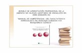 MODELO DE ACREDITACIÓN PROFESIONAL DE LA AGENCIA DE ... · modelo de acreditaciÓn profesional de la agencia de calidad sanitaria de andalucÍa en 2008 (versiÓn ii) “manual de