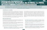 Comunicado Nacional de las N°08 Condiciones … 08 1 Comunicado Nacional de las Condiciones Actuales de El Niño-La Niña Agosto 2017 El Comité Técnico Nacional para el Estudio