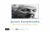 Premio Cervantes 2014 - UNED Calatayud · Hermano del poeta José Agustín Goytisolo (1928-1999) y del también novelista Luis Goytisolo (1935), su infancia difícil y el gran ambiente