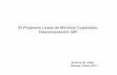 El Problema Lineal de Mínimos Cuadrados ... - dis.um.esdis.um.es/~domingo/apuntes/PPCAP/1011/QR10-11.pdf · Descomposiciones matriciales basadas en transformaciones no ortogonales