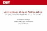 La presencia de China en América Latina: perspectivas ... · Las importaciones de ... Venezuela Chile Colombia ce Alta dependencia de exportación de materias primas. 0 ... potencial
