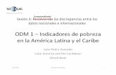 ODM 1 –Indicadores de pobreza en la América Latina … · Definiciones de pobreza 1/31/2011 San Jose, Costa Rica 2. Por que medidas de pobreza monetaria nacional y internacional