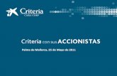 Palma de Mallorca, 25 de Mayo de 2011 - CriteriaCaixa · Resultados de la actividad de la cartera (MM€) Todas las líneas de negocio contribuyen al crecimiento del resultado. 2009