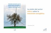 La visión del sector eólico sobre la transición energética. · El reto de la transición energética 2015 ‐ ... (sin cambios en el uso del suelo ni emisiones indirectas) ...