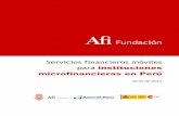 Microfinanzas y celular en Perú - Fundación Afi€¦ · Lavado de Activos y del Financiamiento del Terrorismo, y establece las ... para Cajas Rurales de Ahorro y Crédito ... Rural