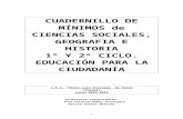 Programación de CIENCIAS SOCIALES, …iespedrolainentralgo.catedu.es/wp-content/uploads/2015/... · Web viewEn 1º de E.S.O se utiliza el libro de Ciencias Sociales de la editorial