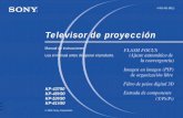 Televisor de proyección - Sony eSupport - Manuals & … · Al utilizar juegos de televisión, ... de un técnico capacitado en radio y televisión. ... Botones de funcionamiento