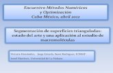 Encuentro Métodos Numéricos y Optimización Cuba …lya.fciencias.unam.mx/gfgf/cubamex2012/vicky.pdf · Operador de Laplace-Beltrami Problema de autovalores Laplaciano Pinkall,
