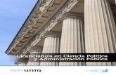 Licenciatura en Ciencia Política y Administración Públicagestor.unir.net/userfiles/file/mexico/pdflicenciaturapoliticamx.pdf · UNIR, la Universidad Internacional de La Rioja en