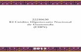 22210630 El Crédito Hipotecario Nacional de Guatemala (CHN)minfin.gob.gt/images/downloads/presupuesto_descentralizadas/2017... · EL CRÉDITO HIPOTECARIO NACIONAL DE GUATEMALA (CHN)