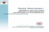 QUÍMICA DEL ESTADO SÓLIDO Y MATERIALES INORGÁNICOS AVANZADOSquimicas.ucm.es/data/cont/media/www/pag-10533/2014-15/GQ_Guia... · Métodos avanzados de preparación de sólidos.
