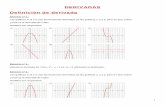 DERIVADAS Definición de derivada - …luisgarrido.weebly.com/.../7/9/2/3792563/3_ejercicios_de_derivadas.pdf · Las gráficas A, B y C son las funciones derivadas de las gráficas