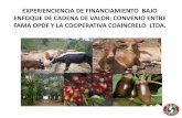 EXPERIENCIENCIA DE FINANCIAMIENTO BAJO ENFOQUE DE CADENA ...redkatalysis.org/v3/wp-content/uploads/2014/10/EXPERIENCIA_DEL... · El proyecto de la Planta Procesadora de Lácteos de