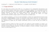 UNIDAD 1. CARGAS ELÉCTRICAS Y CAMPO ELÉCTRICO · una forma distinta de expresar la relación entre la carga eléctrica y el campo eléctrico ... Ley de Coulomb para cargas estáticas,