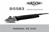 DS503 - rasor-cutters.com€¦ · La Calidad Rasor® regula todas las actividades de la empresa, con el objeto de ofrecer al Cliente un servicio que responde completamente a sus expectativas