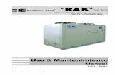 Serie “ RAK series - ctarefrigeracion.com · La variedad de modelos y potencias, permiten cubrir una amplia gama de aplicaciones. ... en la ficha técnica a bordo de la máquina.