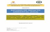 ESTUDIO DE IMPACTO AMBIENTAL (ESIA) · gobierno autÓnomo descentralizado municipal del cantÓn babahoyo presenta ambiental (esia) babahoyo 2014 estudio de impacto “construcciÓn