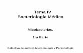 Tema IV Bacteriología Médica - uvsfajardo.sld.cuuvsfajardo.sld.cu/sites/uvsfajardo.sld.cu/files/vi_micobacterias... · Analizar la patogenia de Mycobacterium tuberculosis y Mycobacterium