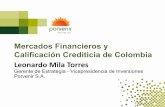 Mercados Financieros y Calificación Crediticia de Colombiaanif.co/sites/default/files/memorias/leonardo_mila_-_porvenir.pdf · La deuda externa se ha estabilizado a junio de 2017