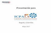 Presentación de PowerPointicpala.com/wp-content/bogota2017/docs/ICPALA-bogota2017-PRODEM… · • PRODEMEX ha determinado como una de sus líneas prioritarias de negocio su participación
