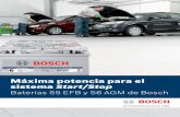 Máxima potencia para el sistema Start/Stop - es …es-ww.bosch-automotive.com/media/parts/brochures_1/bateries/... · más innovadoras en el almacenamiento de energía y la gestión