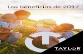 Los beneficios de 2017 - Taylor Corporation · Los cuatro planes le ayudan a permanecer bien, ya que ofrecen 100 por ciento de cobertura para cuidado preventivo dentro de la red y