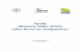 Ayuda Memoria Taller (FAO) sobre Recursos … · 2018-03-13 · Ciclo de preguntas y respuestas de los asistentes hacia el doctor Carlos ... SEPSA Secretaría Ejecutiva de Planificación