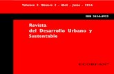 Revista del Desarrollo Urbano y Sustentable - … · avenida de diseño del dren Venados, la sección ... Revista del Desarrollo Urbano y Sustentable 2016, 2-3: 1-7 ... riesgo, a
