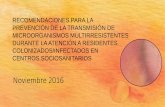 RECOMENDACIONES PARA LA PREVENCIÓN DE …pirasoa.iavante.es/pluginfile.php/3255/mod_resource/content/12... · Carmen Díaz Molina Médico especialista en Medicina Preventiva y ...