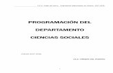 PROGRAMACIÓN DEL DEPARTAMENTO CIENCIAS SOCIALES · 2018-01-17 · PROGRAMACIÓN DEL DEPARTAMENTO CIENCIAS SOCIALES ... EVALUACIÓN Y CRITERIOS CALIFICACIÓN BILINGÜE CIENCIAS SOCIALES