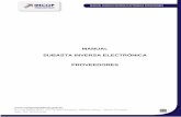 MANUAL SUBASTA INVERSA ELECTRÓNICA … · manual subasta inversa electronica proveedores 2 enero 2011 subasta inversa electrÓnica Índice 1. introducción ...
