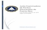 Junta Examinadora de Peritos Electricistas de Puerto Rico · artefactos eléctricos, con el propósito de utilizar energía eléctrica de alto y bajo voltaje con corriente alterna