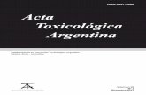 Acta Toxicol. Argent. (2015) 23 (3): pag-pag ISSN 0327 … · de marzo a octubre de 2013, los participantes completaron un cuestionario de administración indirecta a través de la
