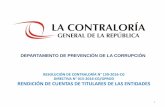 DIRECTIVA N° 015-2016-CG/GPROD RENDICIÓN DE CUENTAS DE TITULARES DE … · 2017-03-31 · Flujograma del nuevo proceso de rendición de cuentas ... de la presente disposición,