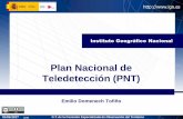 Plan Nacional de Teledetección (PNT) · velocidades en Canaria extrapolar resto de España Radar Clasificaciones multitemporales Mallas anidades Cobertura Nival Incendios