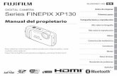 Series FINEPIX XP130 Primeros pasos Notas y Precauciones La pila y el suministro eléctrico Nota: Compruebe el tipo de pila que utiliza su cámara y lea las secciones correspondientes.