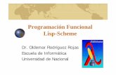 Programación Funcional Lisp-Scheme · Programación Funcional Lisp-Scheme DOld Rdí RjDr. Oldemar Rodríguez Rojas Escuela de InformáticaEscuela de Informática Universidad de Nacional