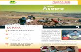 distrito Acocro Dirección General de Información Agraria · 4 Proyecto Especial de Irrigación de río Cachi. Ayacucho. La Estación Meteorológica de Chontaca está ubicada en