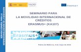 SEMINARIO PARA LA MOVILIDAD INTERNACIONAL DE … · “Incremento del impacto de la política de desarrollo de la UE: ... Personal de las instituciones de educación superior 5-60